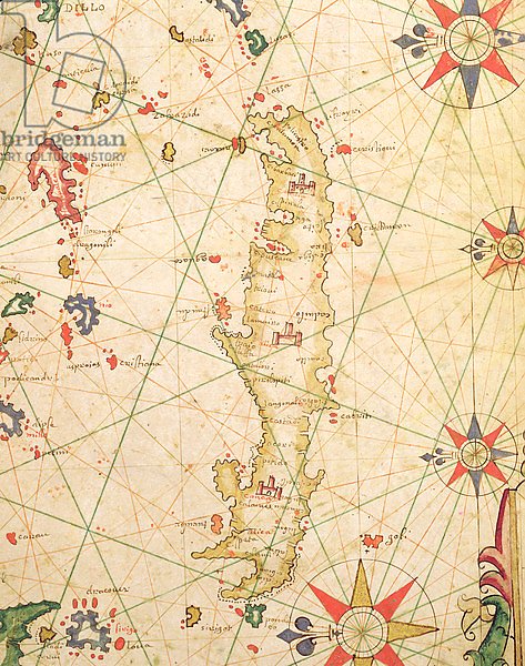 The Island of Crete, from a nautical atlas, 1651