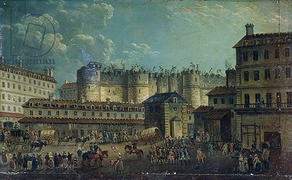 Demolition of the Bastille in 1789
