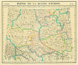 Постер Карта: Россия в Европе №15, 1827 г.