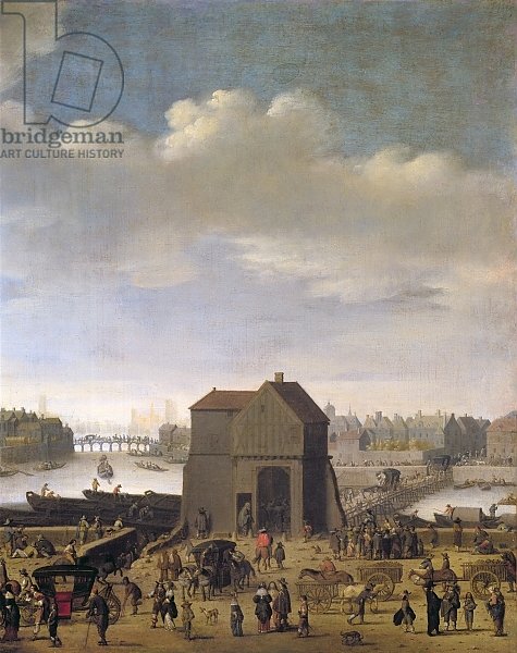 View of the Bridge and Quai de la Tournelle, c.1645 2