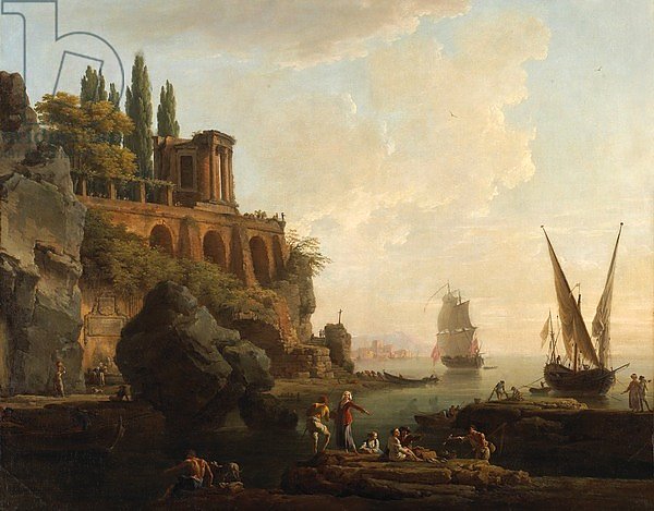 Imaginary Landscape, Italian Harbour Scene, 1746