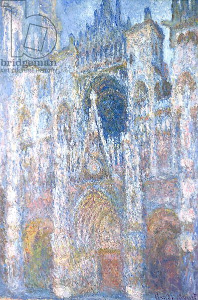 Rouen Cathedral, Blue Harmony, Morning Sunlight, 1894