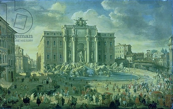The Trevi Fountain in Rome, 1753-56