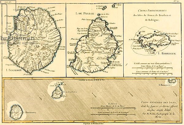 The Islands of Rodriguez, Isle de France and Bourbon, 1780