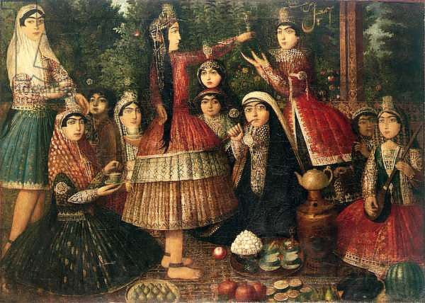 Women and Children in a Garden, 19th century
