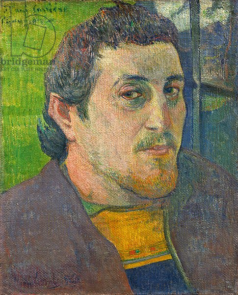 Self Portrait dedicated to Carriere, 1888-1889