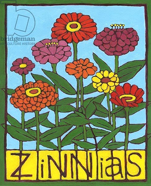 Zinnias, 2004,