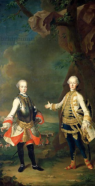 Joseph and Leopold, sons of Francis I and Maria Theresa of Austria, later Joseph II and Leopold II