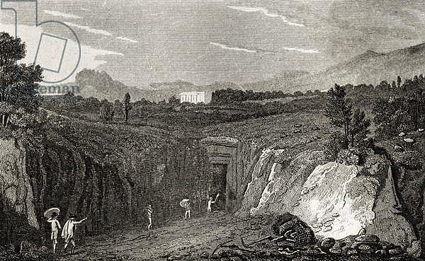Excavation leading to the remains of Herculaneum
