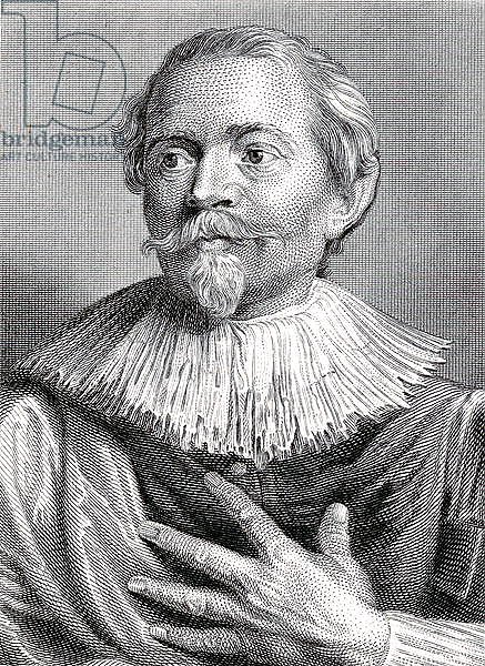Portrait of Jacob Jordaens engraved by Edward Francis Finden