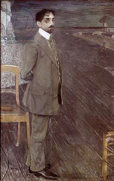 Portrait of Mikhail Kuzmin, 1910