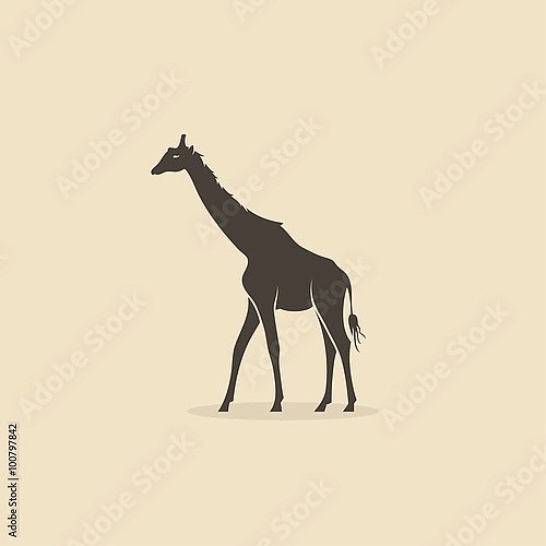 Силуэт жирафа