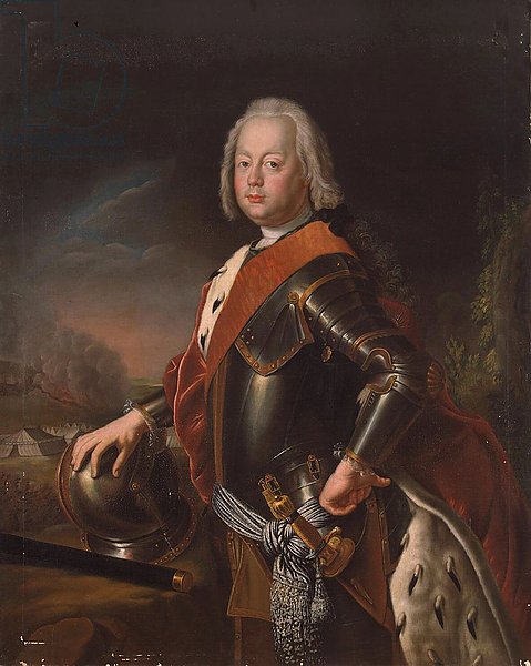 Portrait of Christian August, Prince of Anhalt-Zerbst, 1725