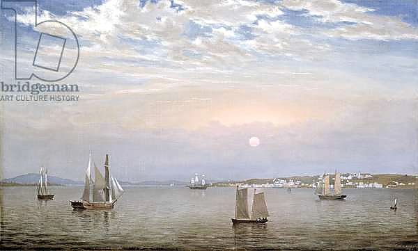 Castine Harbor and Town, 1851