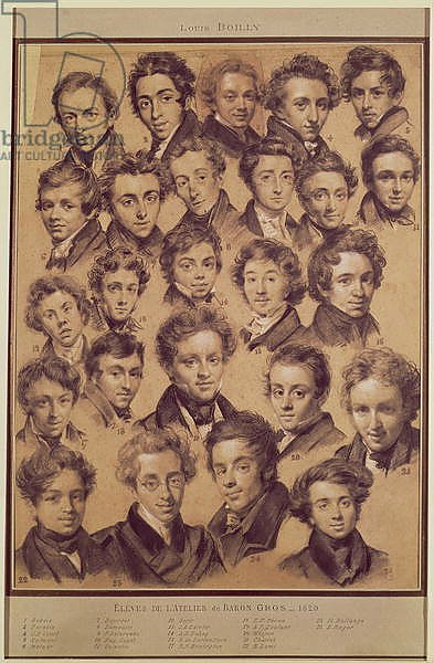 Twenty Five Pupils from the Studio of Antoine Jean Gros 1820