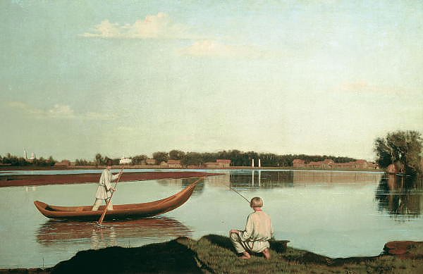 Рыбаки. Вид в Спасском. Вторая половина 1840-х