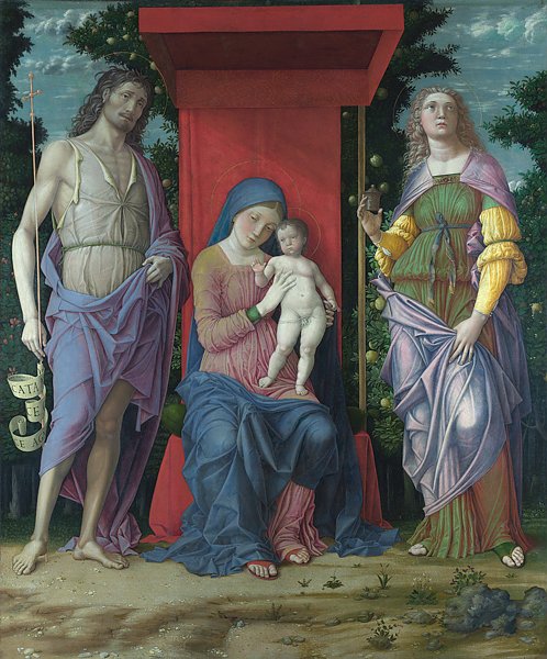 Дева с младенцем и святые