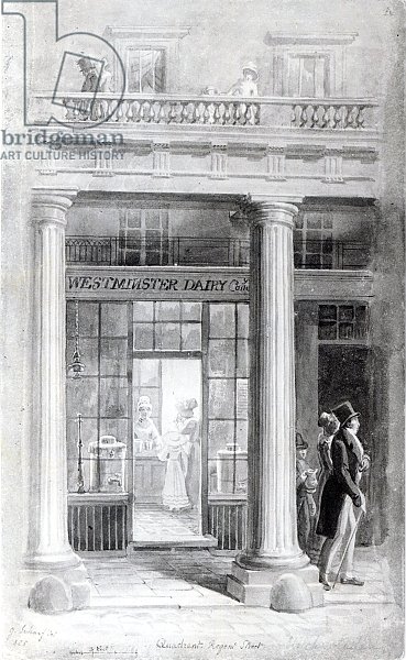 Westminster Diary, The Quadrant, Regent Street, London 1825