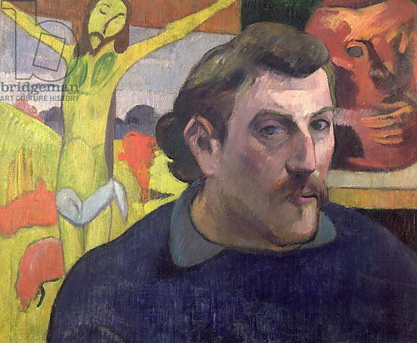 Self Portrait with the Yellow Christ, 1890