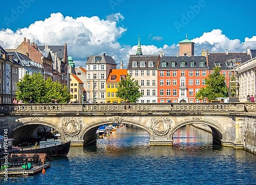 Мост через канал, Копенгаген, Дания