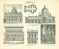 Постер Архитектра  X. Italienische Renaissance (15 - 17 Jahrhundert)