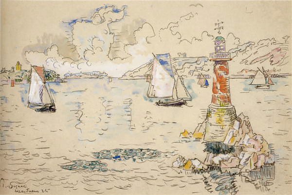 Zardrieux watercolor over Cont crayon 1925