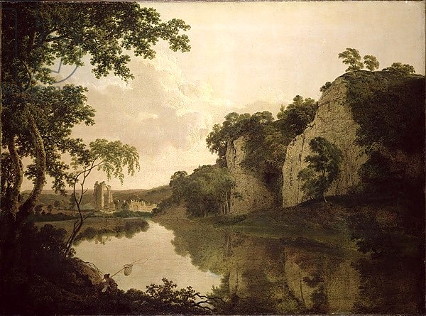 Постер Райт Джозеф Landscape with Dale Abbey