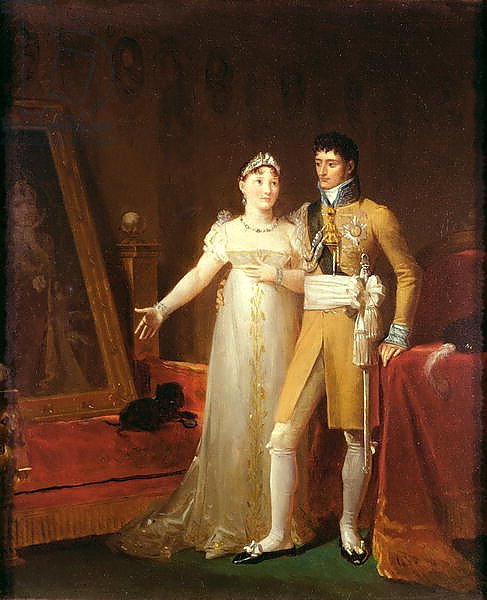 Portrait of Jerome Bonaparte and his wife Catherine of Wurtemberg