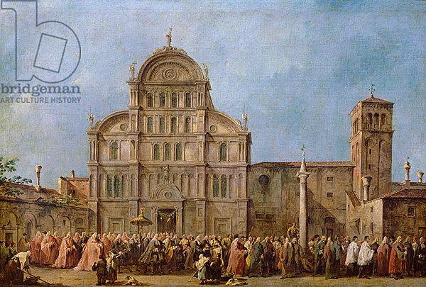 Easter Procession of the Doge of Venice at the Church of San Zaccaria, c.1766-70