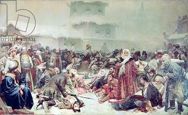 Destruction of Novgorod by Tsar Ivan III 1889
