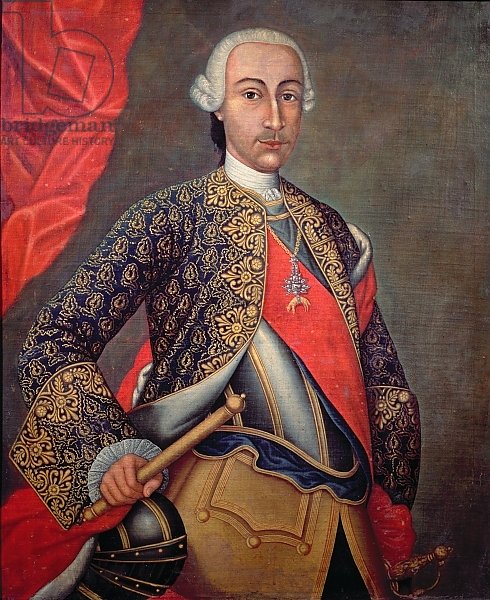 Charles III in armour and wearing the Order of the Golden Fleece