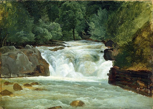 A Waterfall in Upper Bavaria, 1830