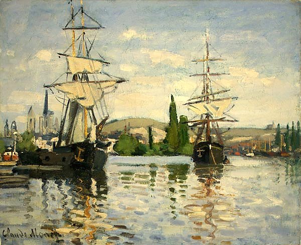 Ships Riding on the Seine at Rouen