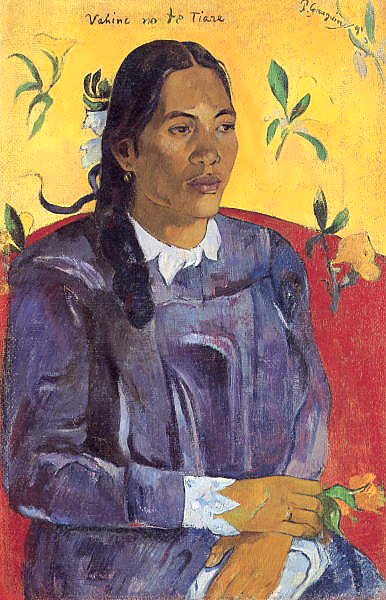 Женщина с цветком