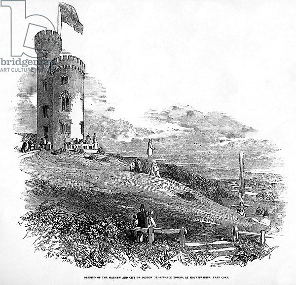 Opening of the Mathew and City of London Temperance Tower, at Mount Patrick, near Cork, 1846