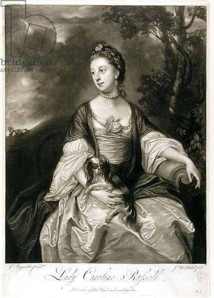 Lady Caroline Russell, engraved by James McArdell