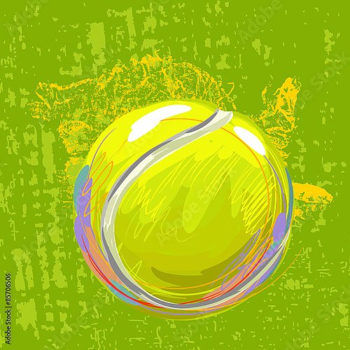 Постер Теннисный мяч