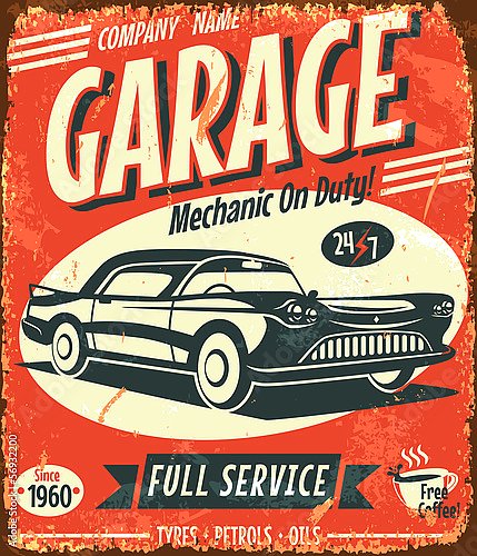Постер Car service
