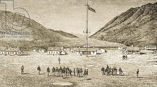 Fort Douglas Camp and Red Buttes Ravine near Salt Lake City, Utah, 1870s, c.1880