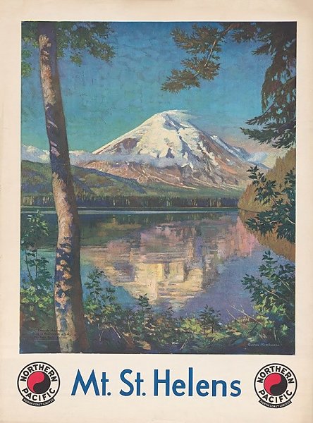 Mt. St. Helens Northern Pacific North Coast Limited