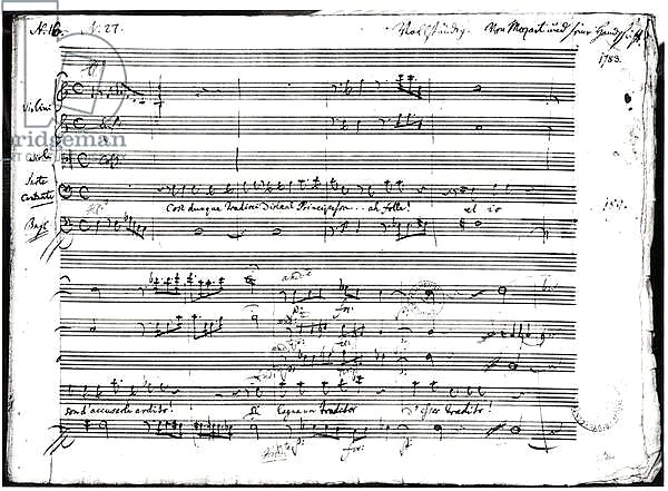 'Cosi Dunque Tradisci...', recitative and aria, 1783