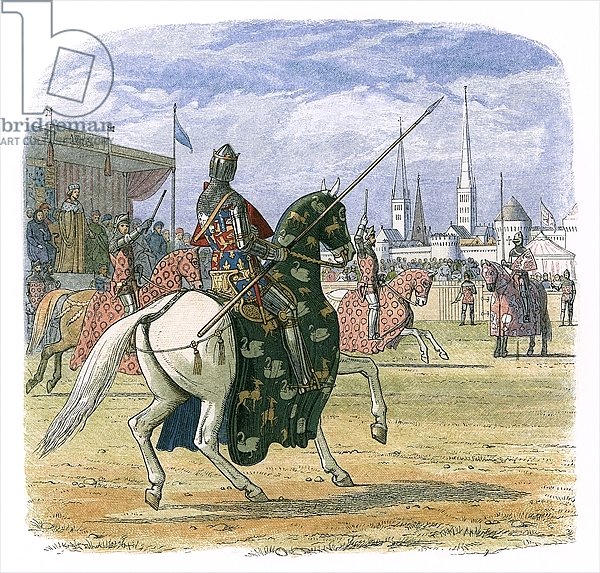 King Richard II stops the duel between Hereford and Norfolk