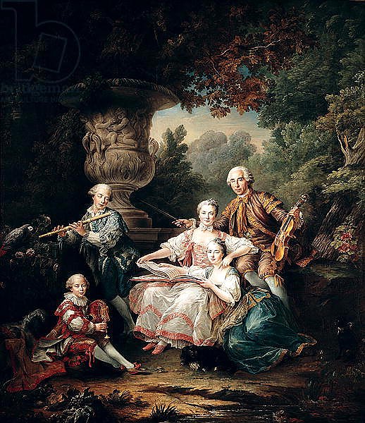 Louis du Bouchet Marquis de Sourches and his Family, 1750