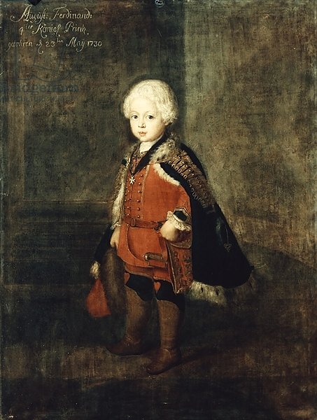 Prince Augustus William aged four, 1734