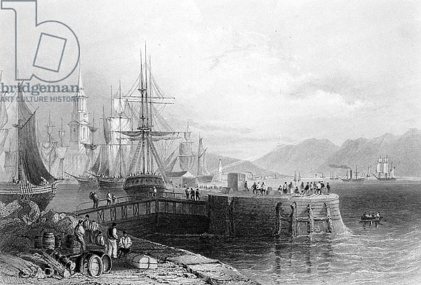 Port Glasgow, engraved by J.W. Appleton, 1841