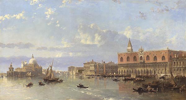 Вид на дворец Дожей и Пьязетту, Венеция