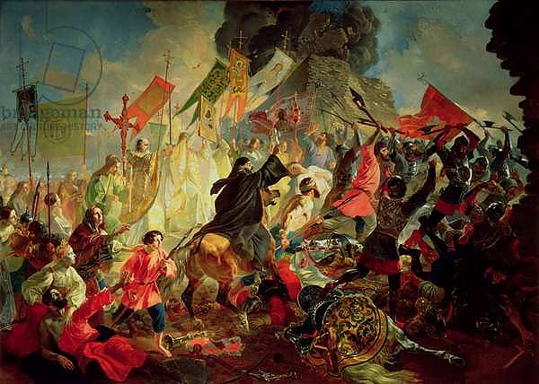 King Stephan IV Batory besieging Pskov in 1581 1