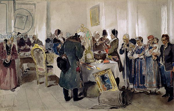 Auction of Serfs, 1910