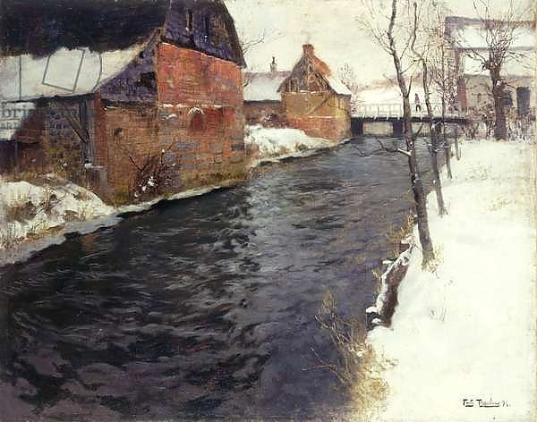 A Winter River Landscape, 1895
