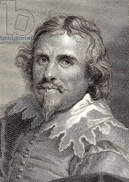 Portrait of Daniel Mytens engraved by Edward Smith